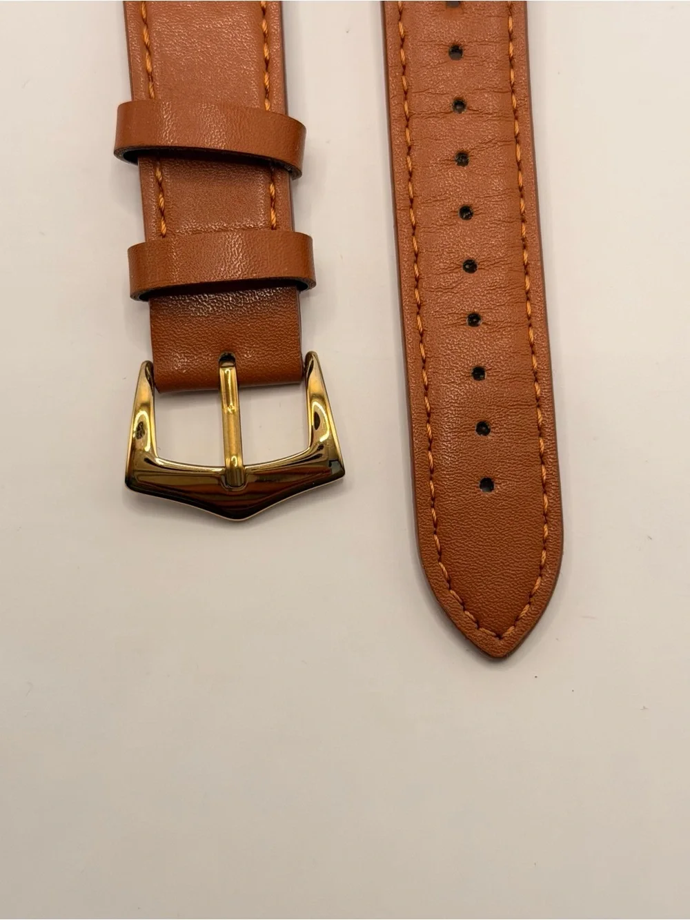 Apple Watch‎ Natural Leather Band, 38/40/41mm, Brown, Leather, Gold Harder